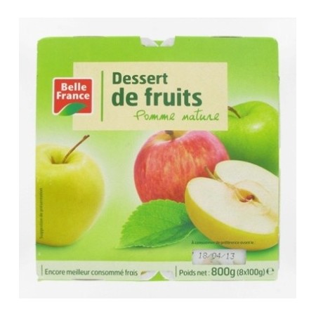 Dessert de fruits pomme nature